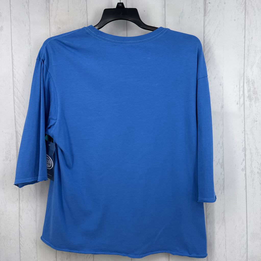 M graphic 3/4 slv tee