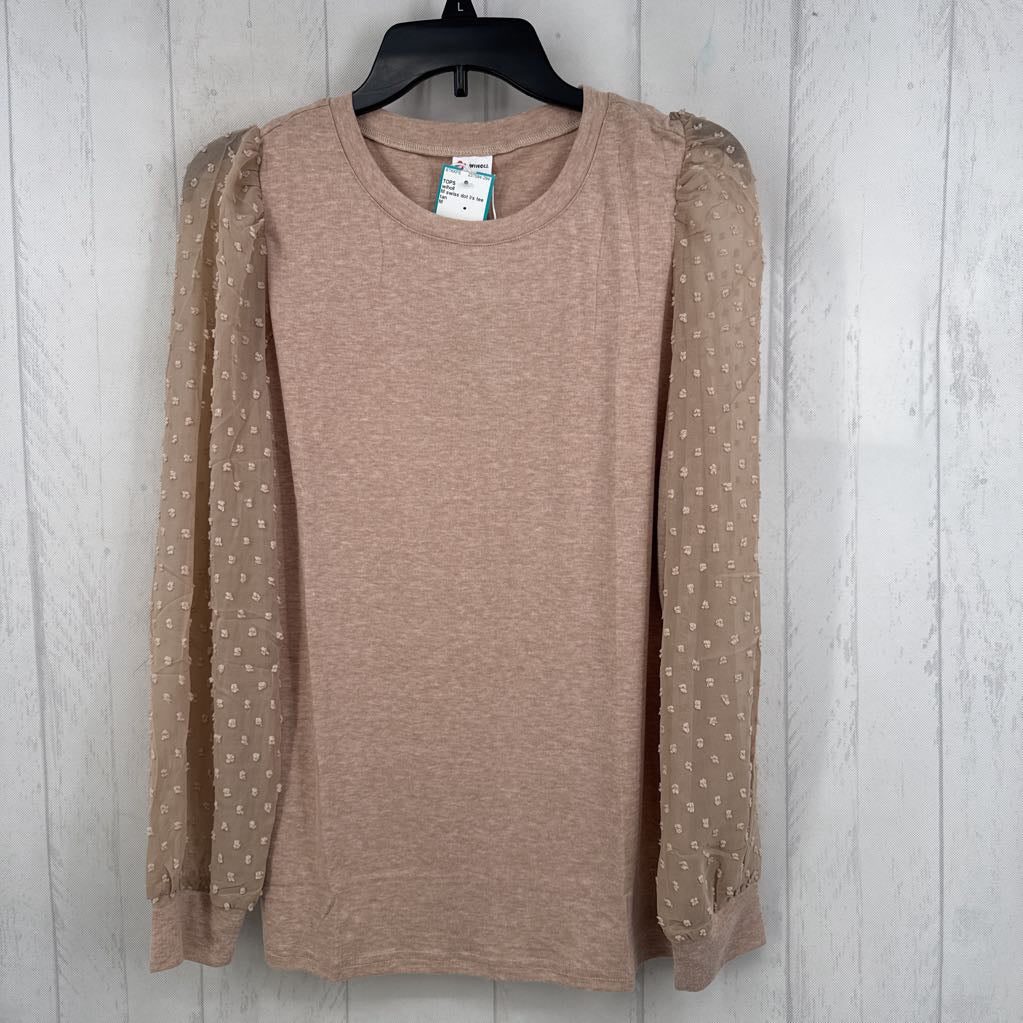 M swiss dot l/s tee