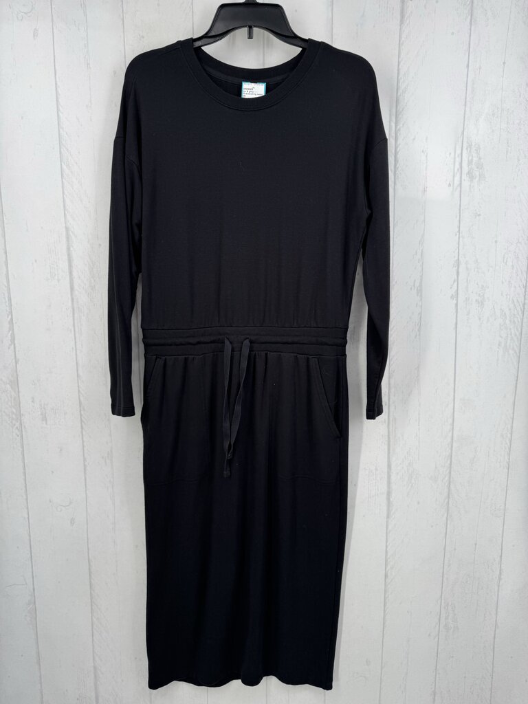 M drawstring waist l/s dress