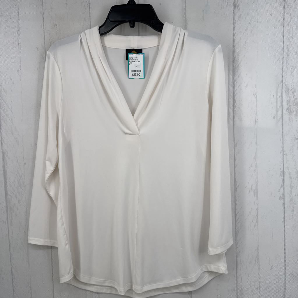 S v-neck l/s top