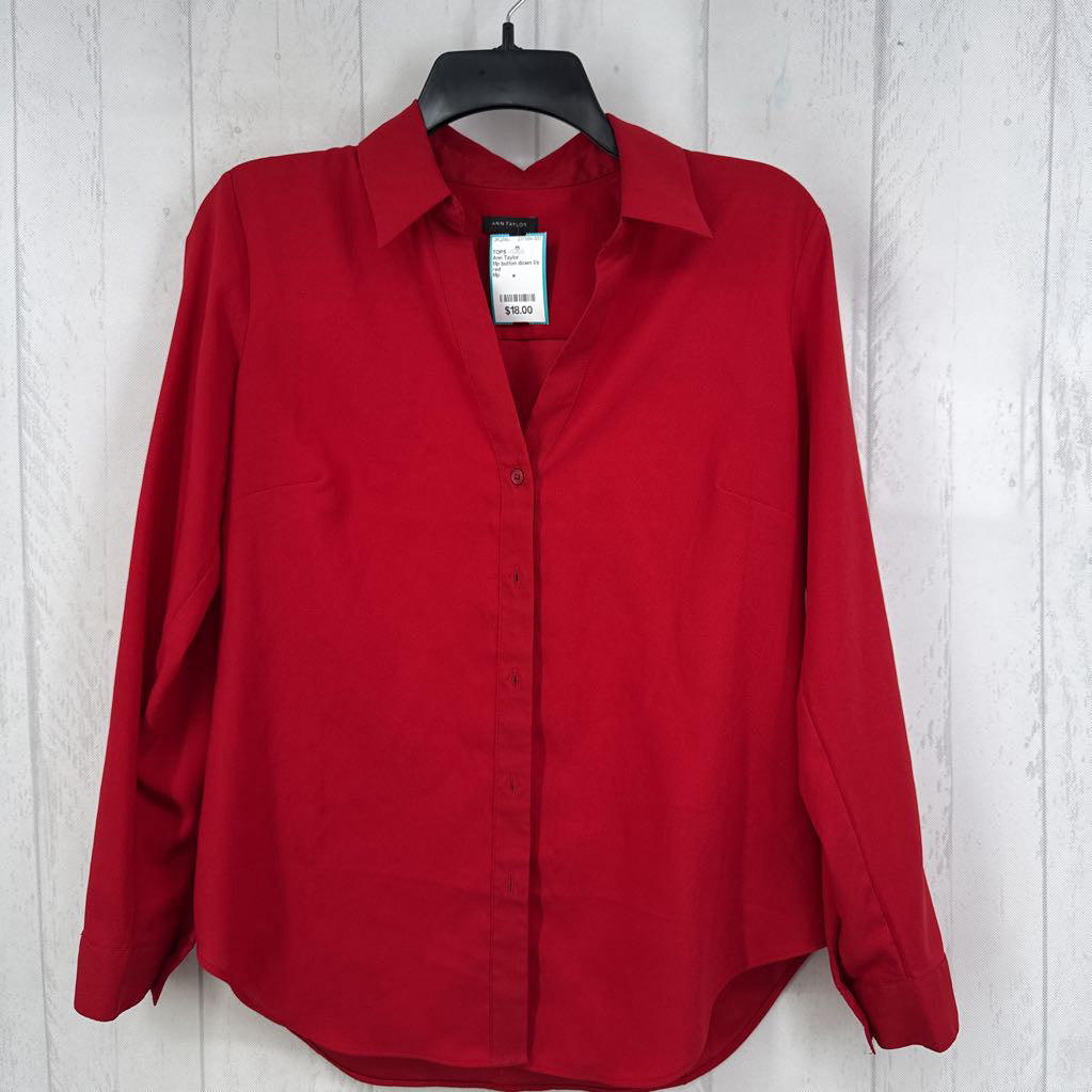 Mp button down l/s top