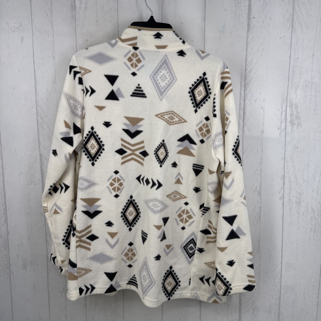 L aztec fleece zip jacket