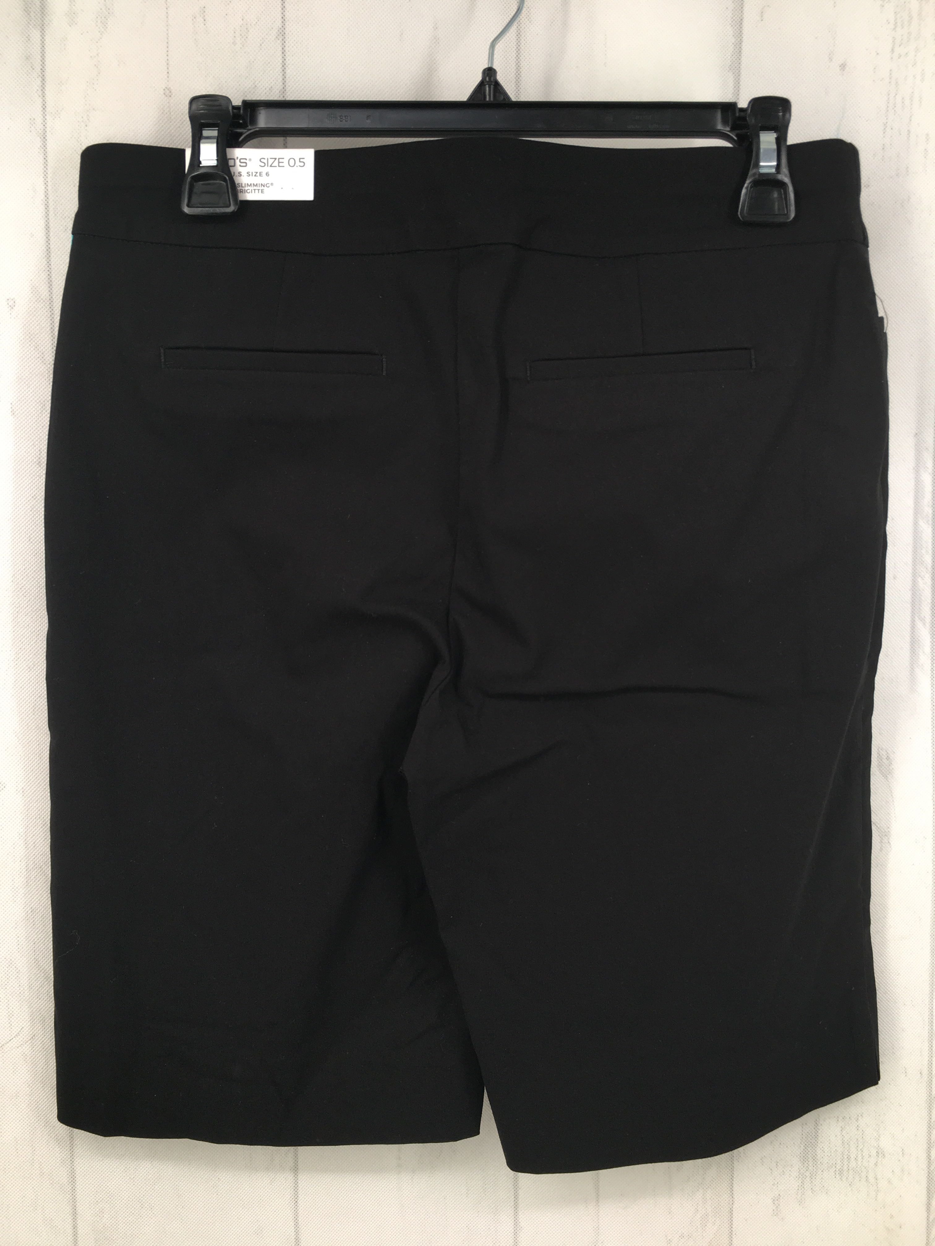 6 slim leg pull-on shorts