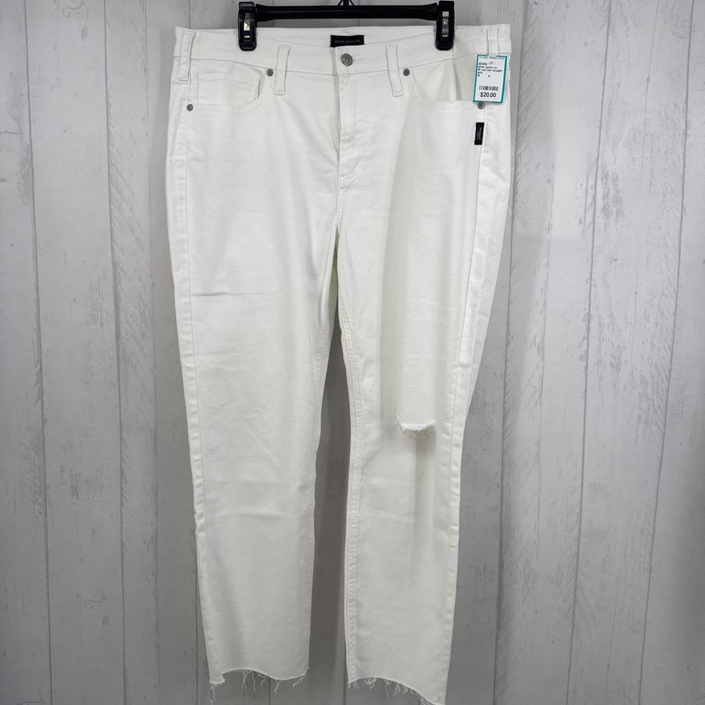 16 raw hen straight leg jean