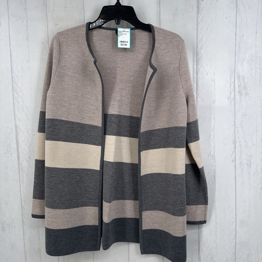 Sp striped knit cardi