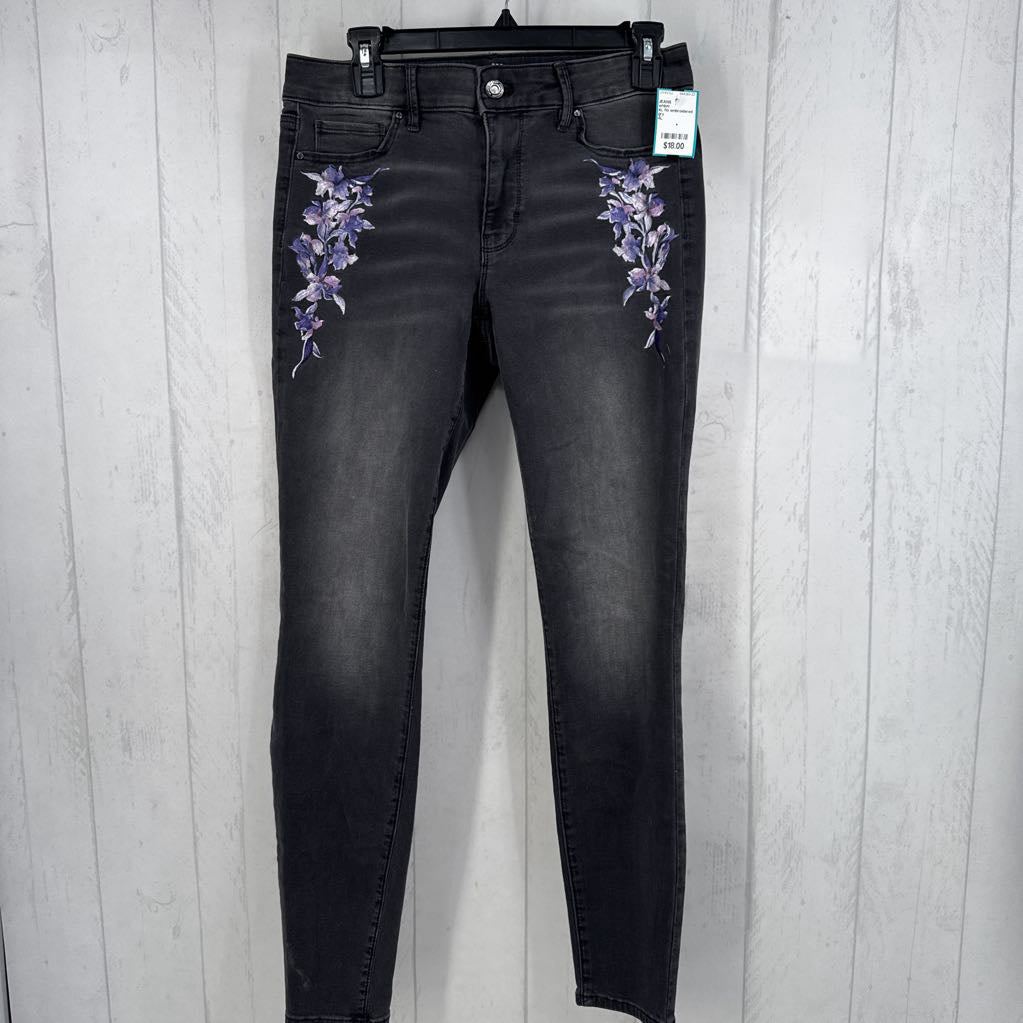 4L flo embroidered skinny jean