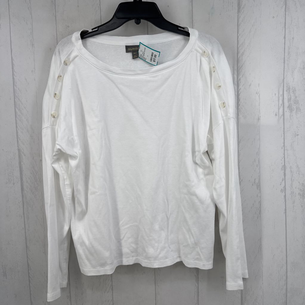 XLp button accent l/s tee