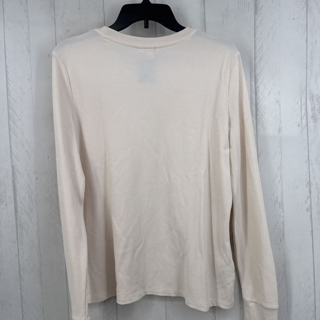 XL waffle knit l/s top