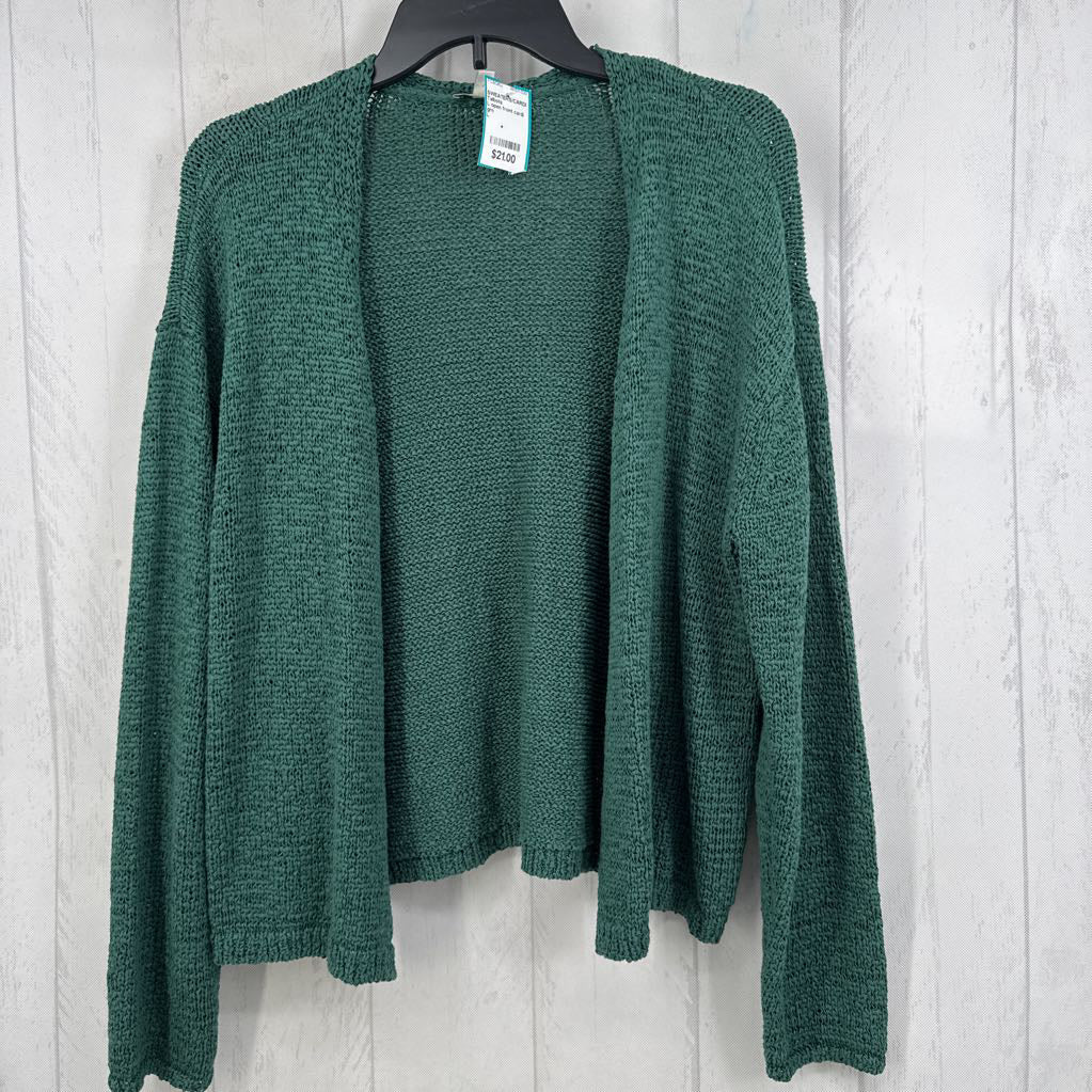 L open front cardi