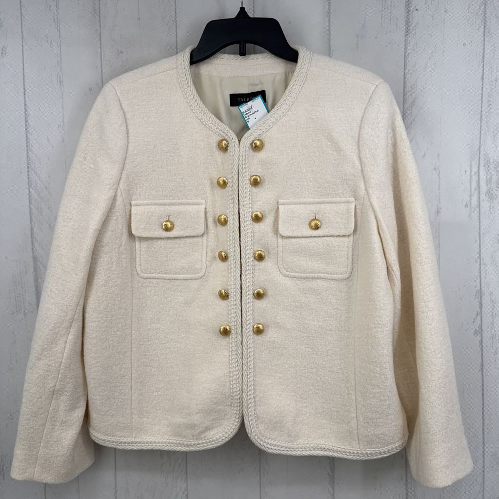 16 gold button detail blazer