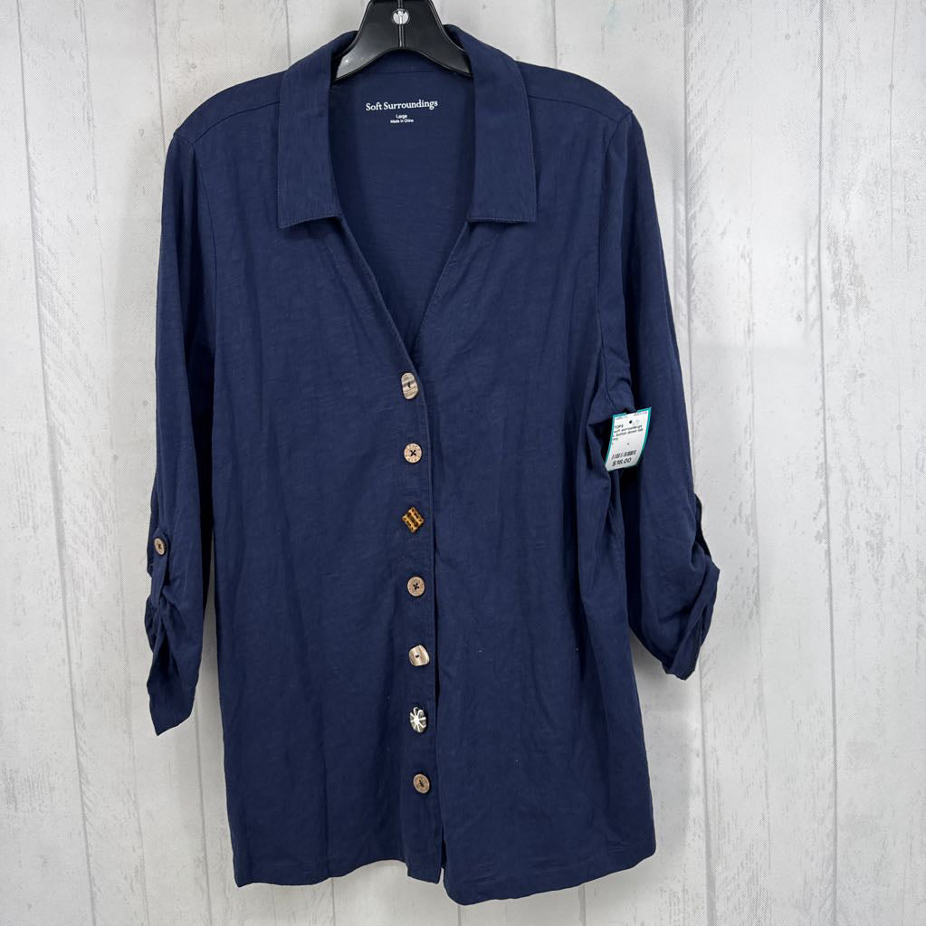 L button down tab slv top