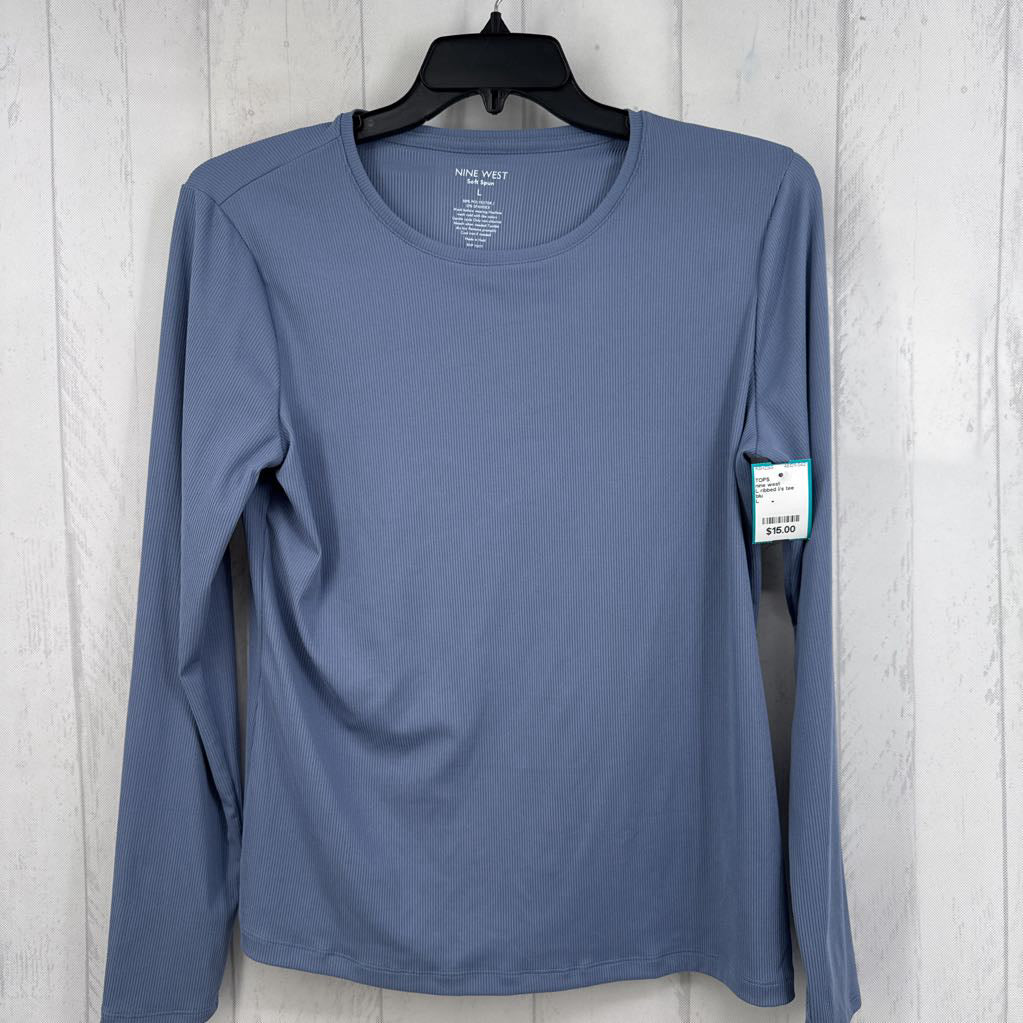 L ribbed l/s tee