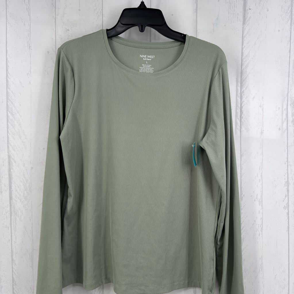 L ribbed l/s tee