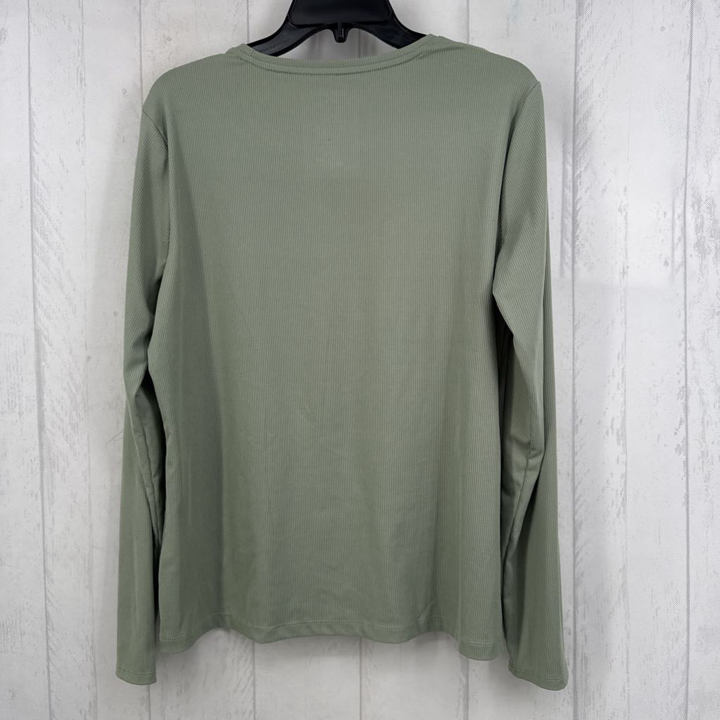 L ribbed l/s tee