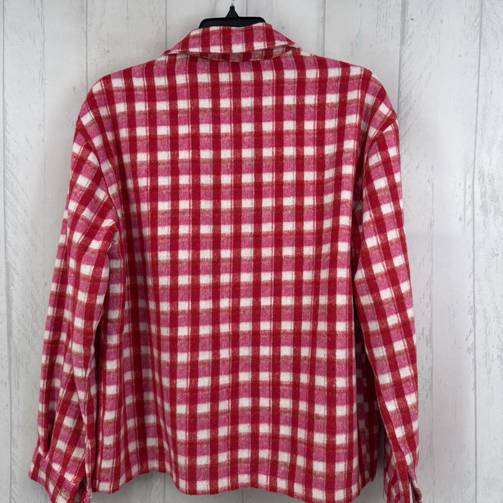 S plaid shacket
