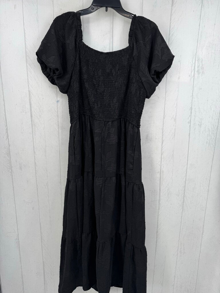 XL smocked tiered s/s dress