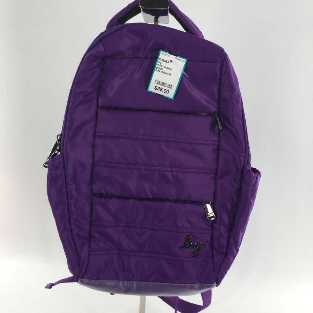 nylon quilted backpack