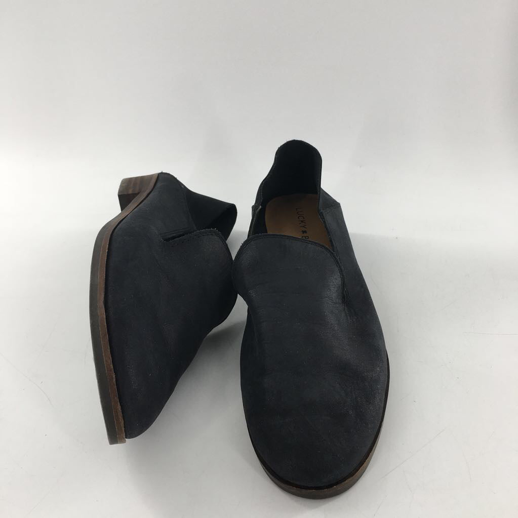 8.5 leather slip-ons
