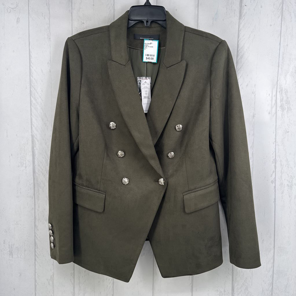 R195 12 suede blazer