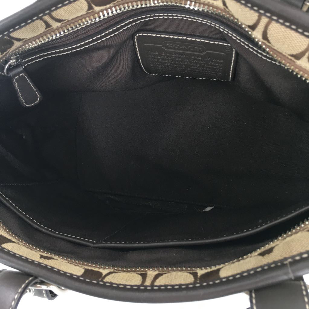 canvas signature buckle strap tote
