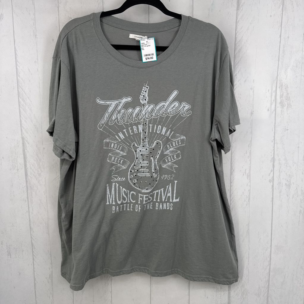 XXL s/s guitar thunder mucic festival t-shirt