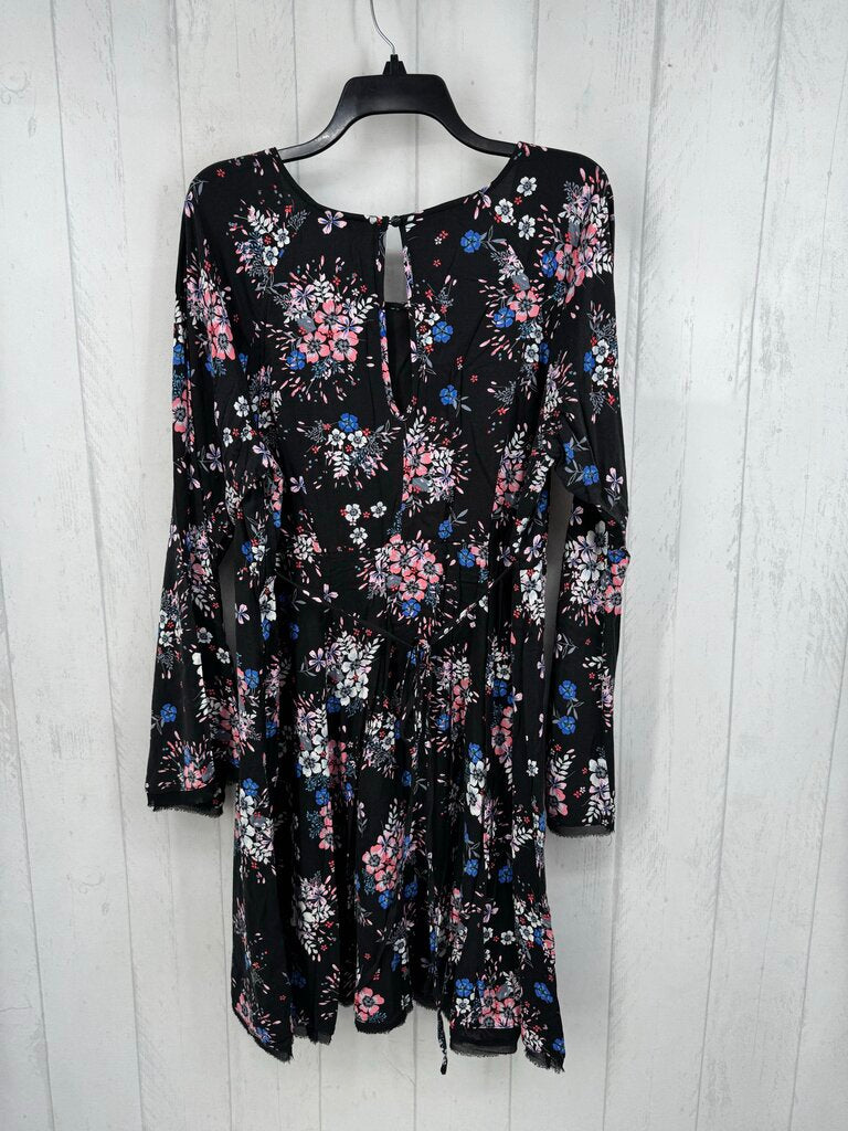 16 l/s floral pleated dress