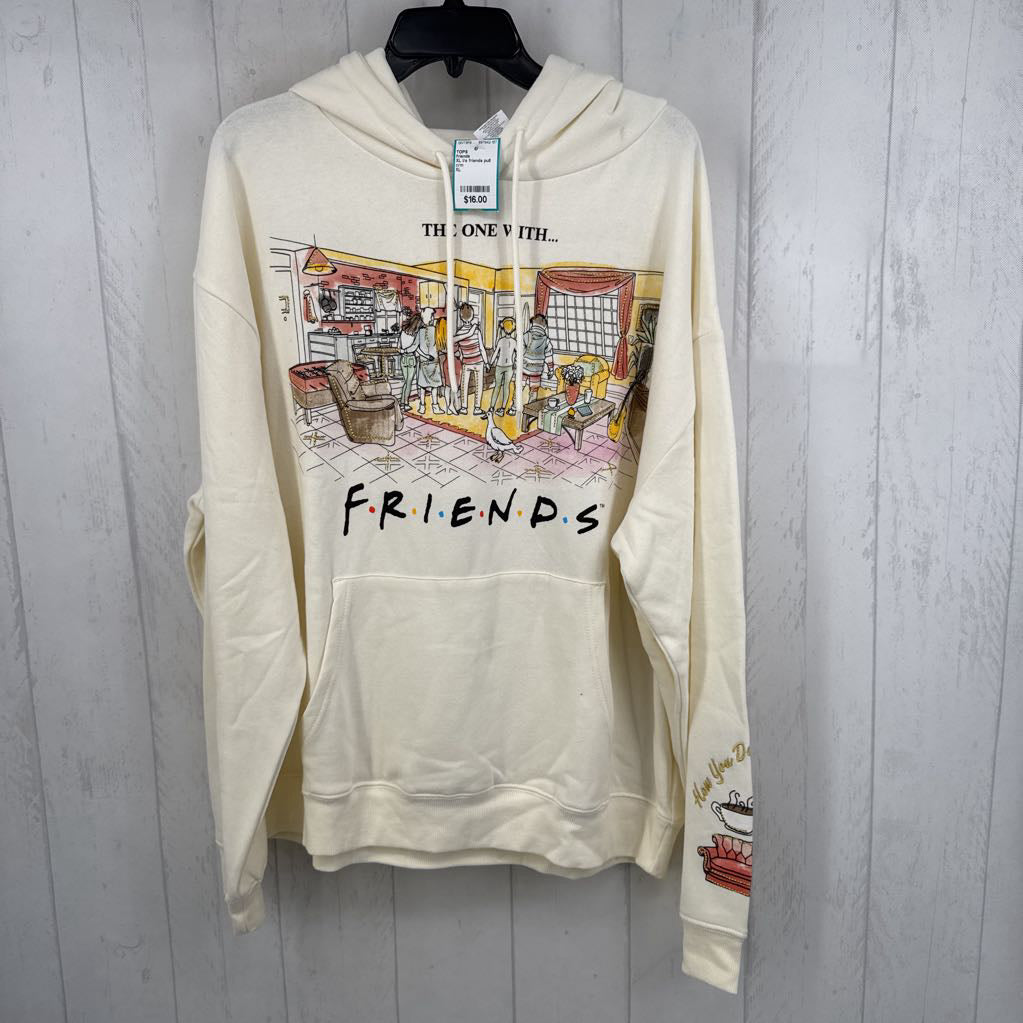 XL l/s friends pull over hoodie