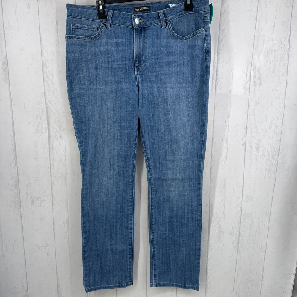 16 mid rise straight leg jeans