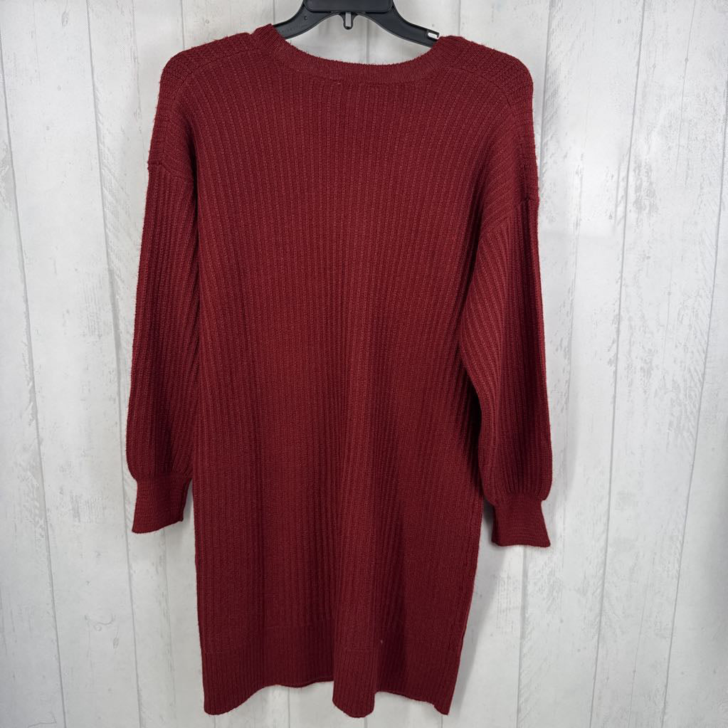 XL l/s v-neck sweater dress