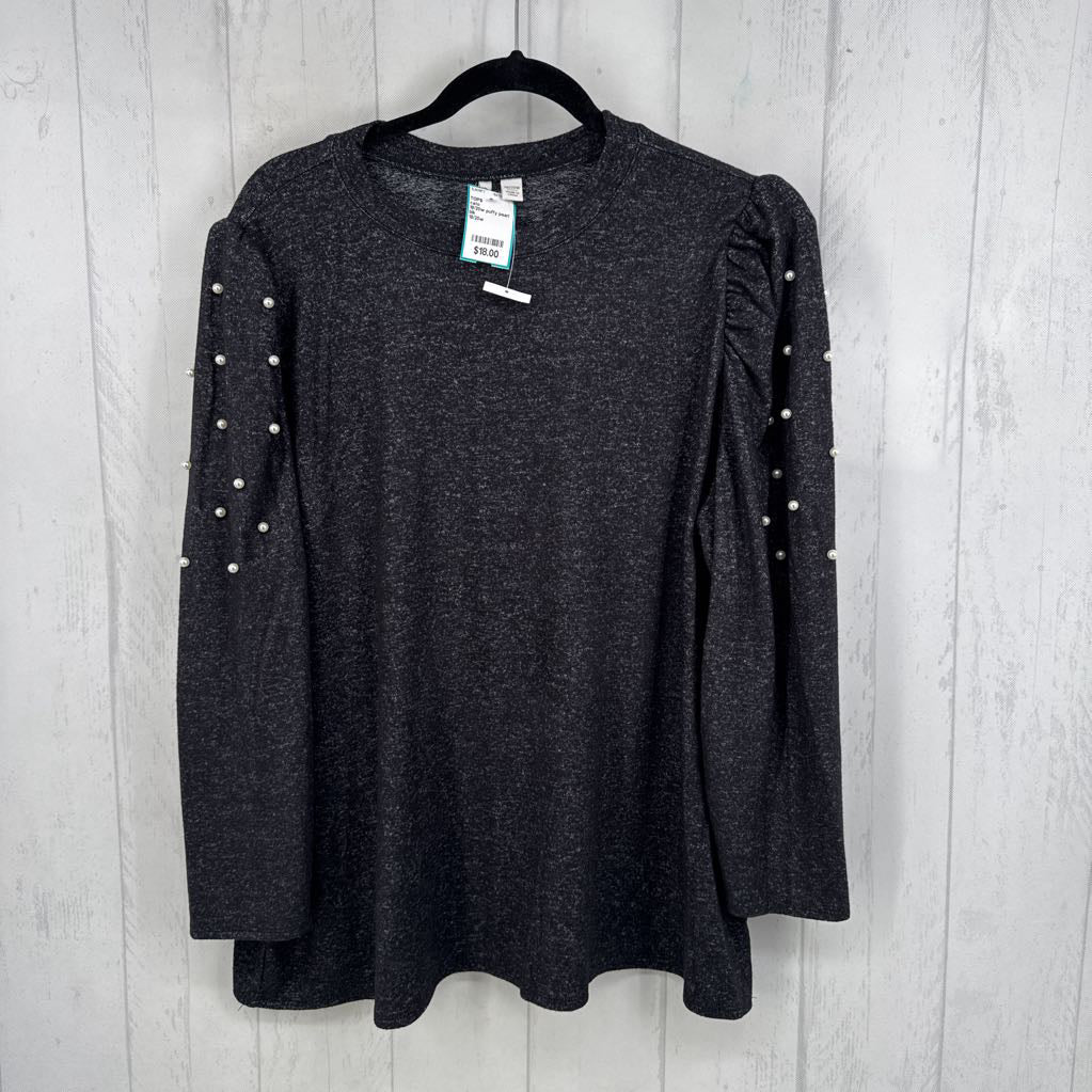 18/20w puffy pearl embellished top