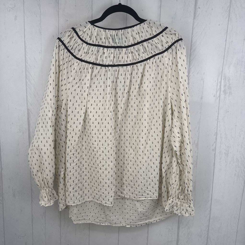 18 l/s texture v-neck top