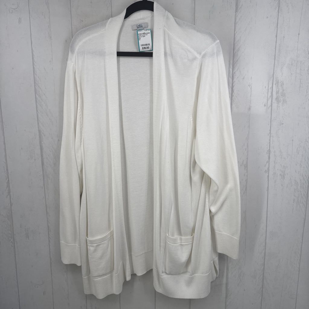 3xl l/s open cardigan