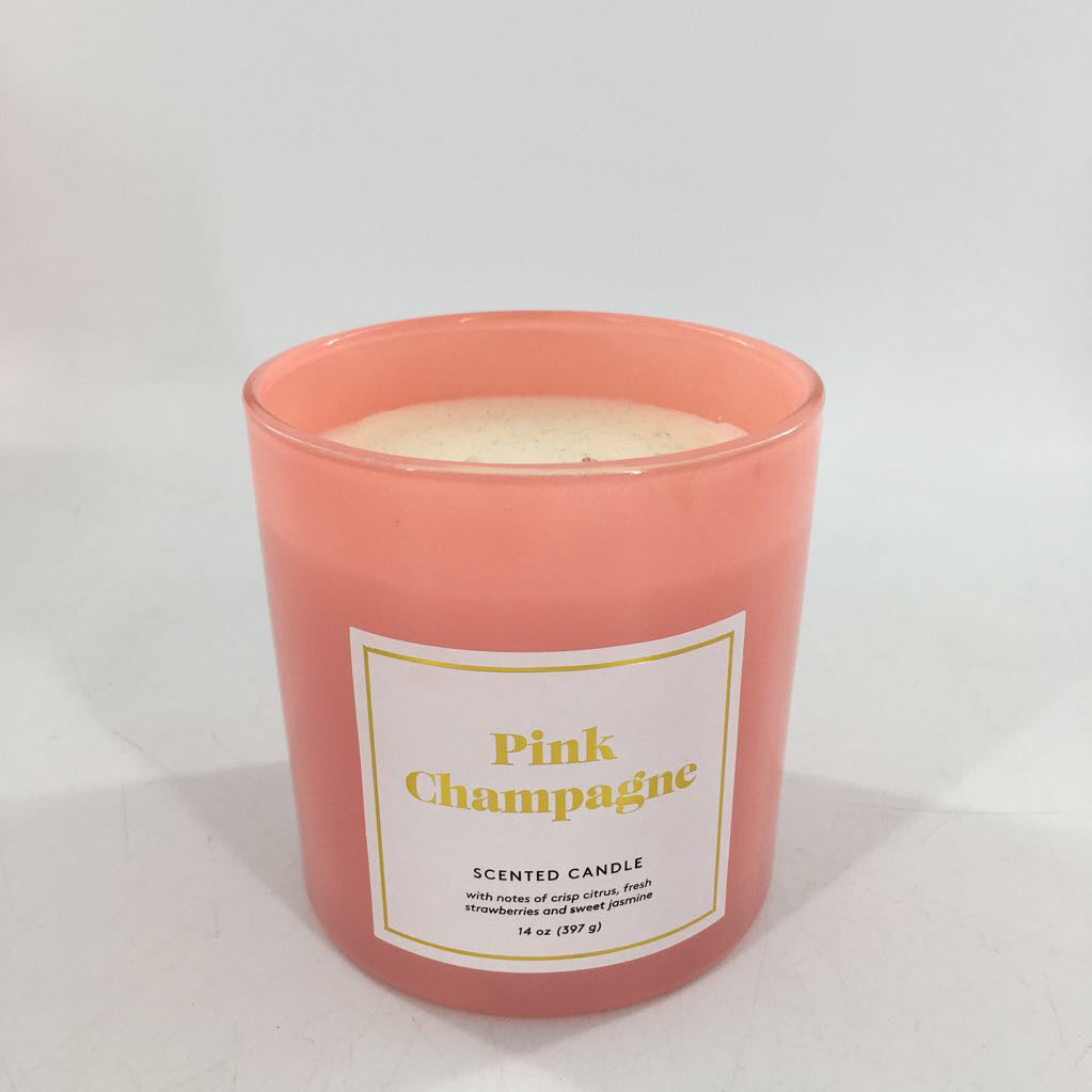 pink champagne candle