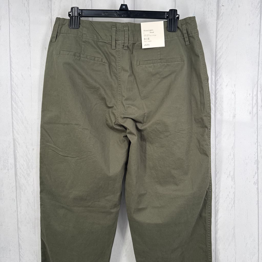 8 hi-rise twill pant