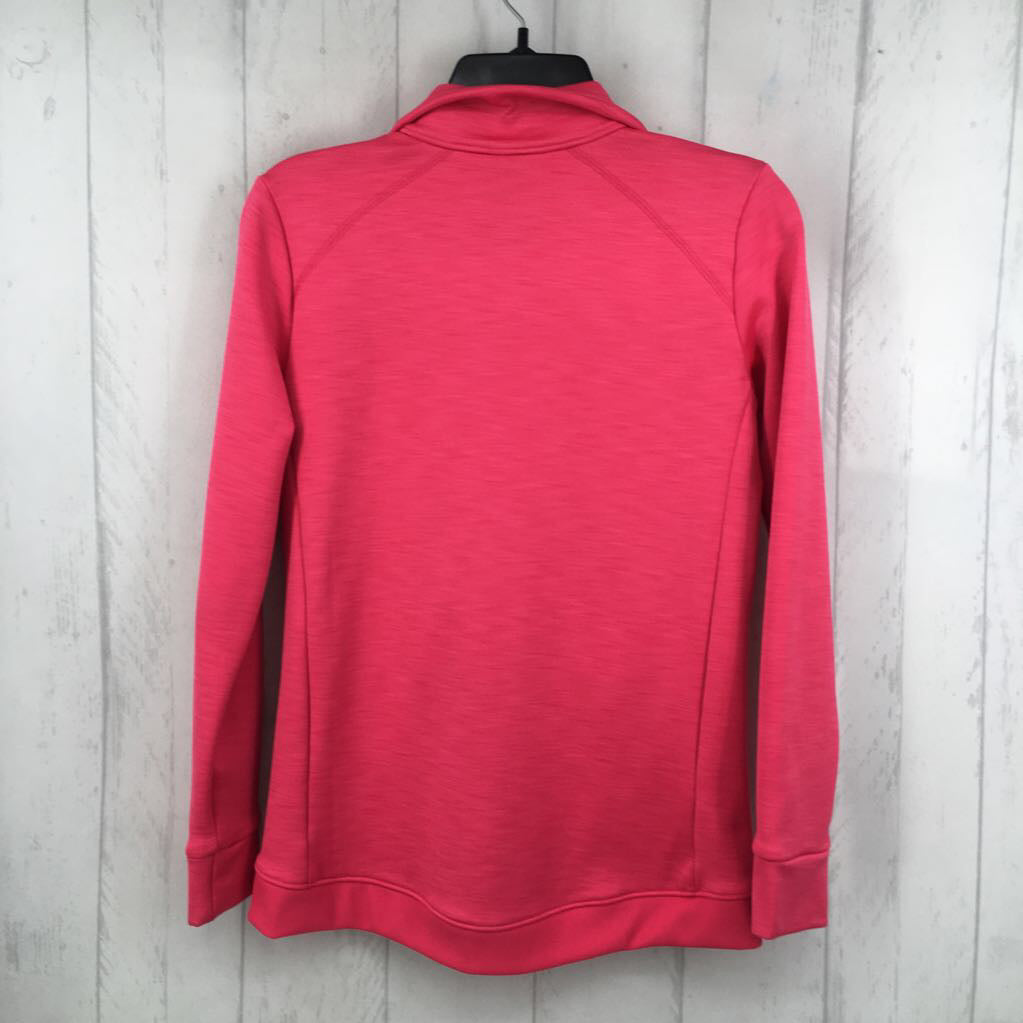 P marled zip-up jacket