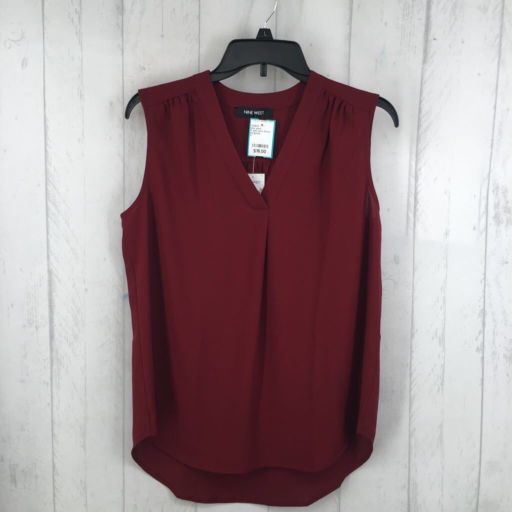 S split neck flowy tank