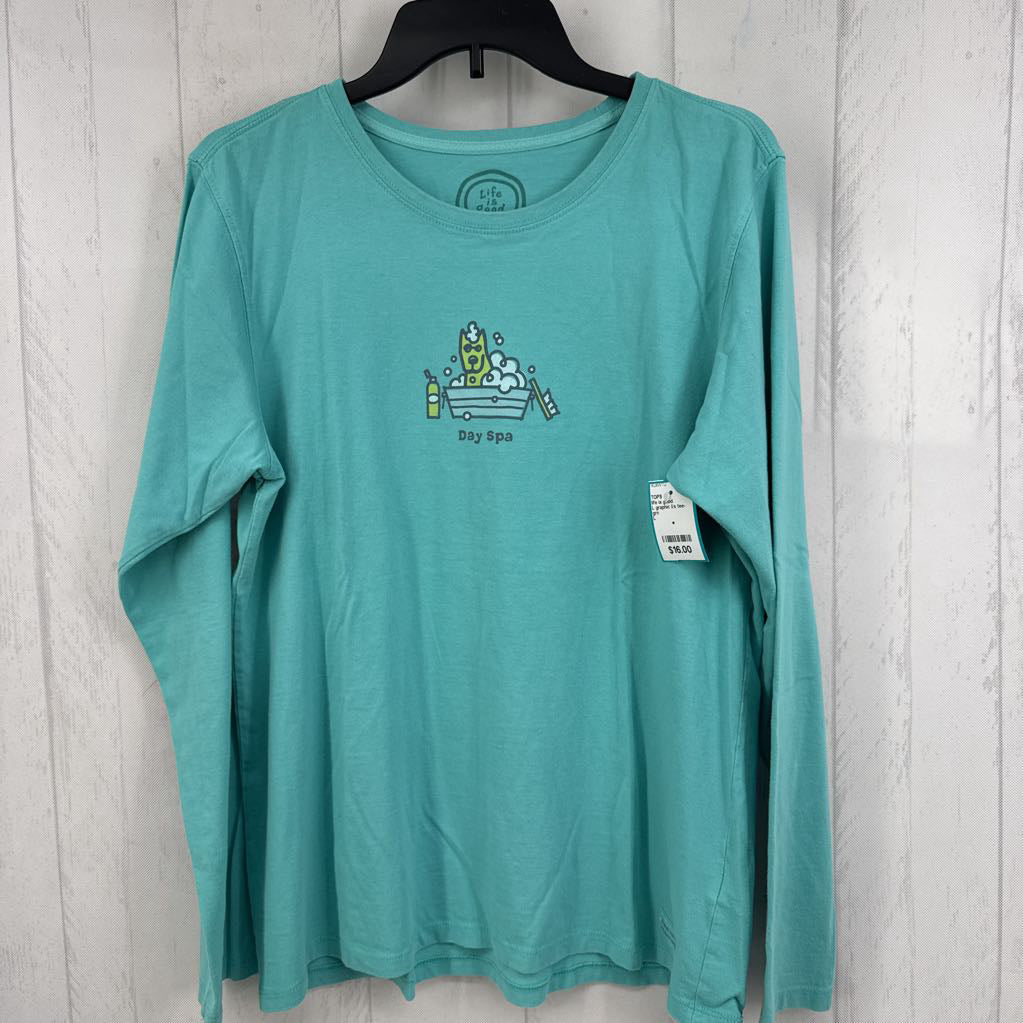 L graphic l/s tee-day spa