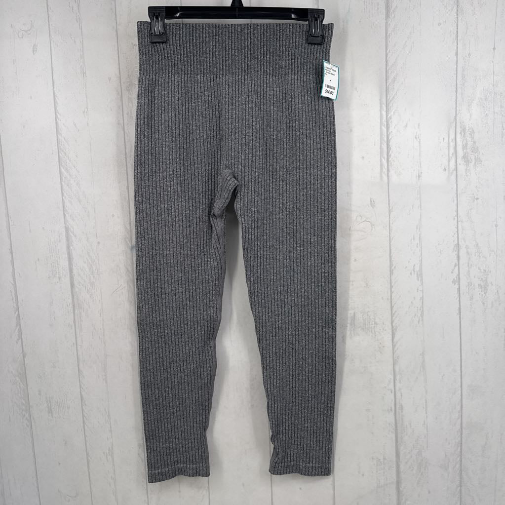 L hi-rise ribbed leggings