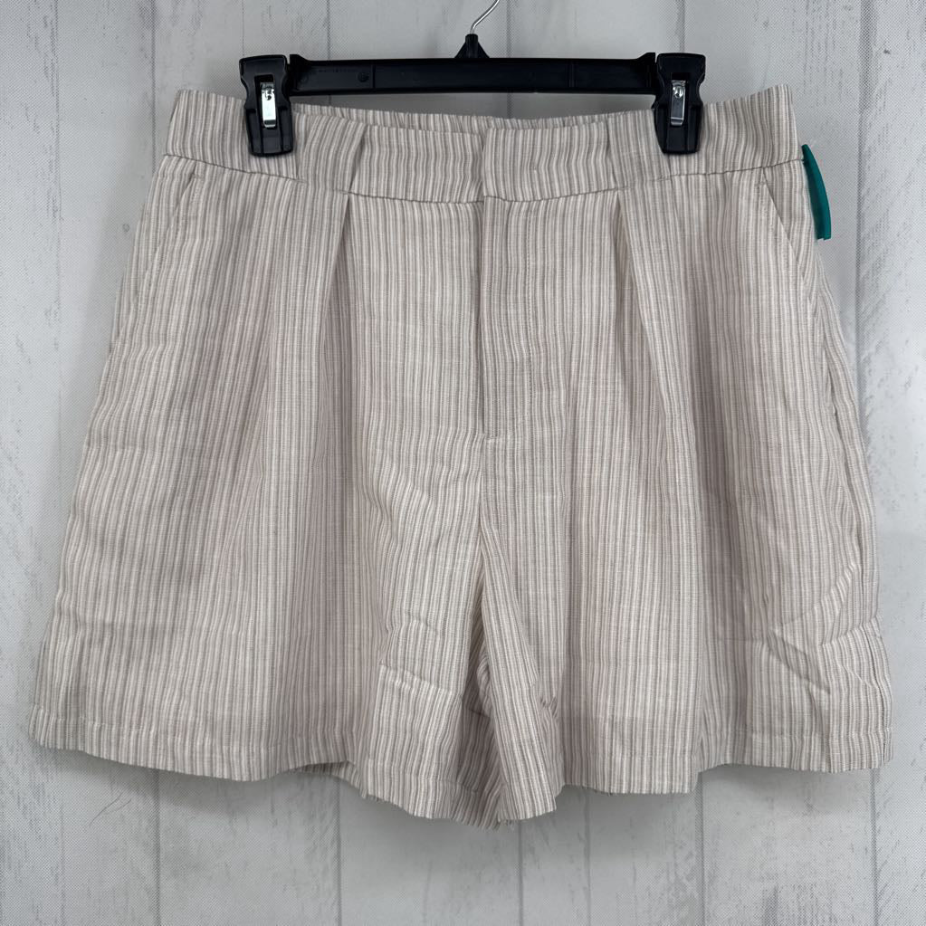L pull-on striped shorts