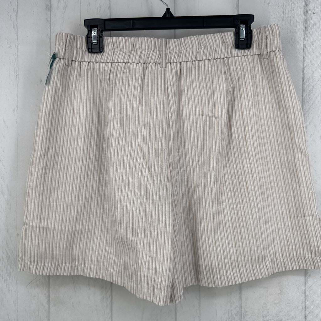L pull-on striped shorts