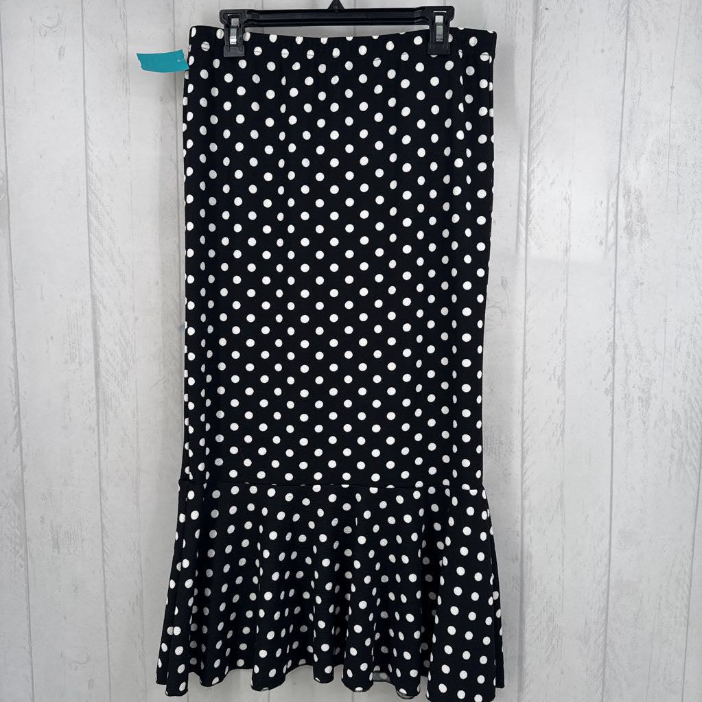 XL polka dot maxi skirt