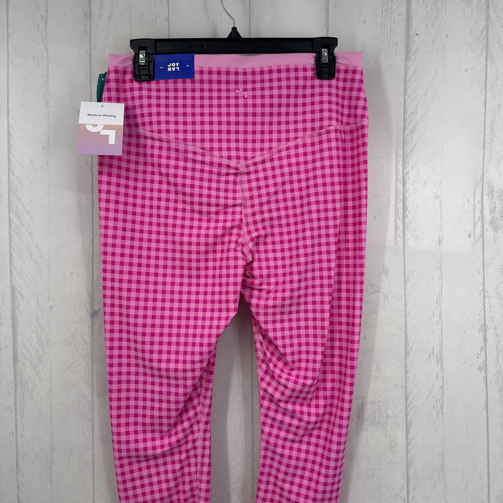 L gingham print hi-rise legging