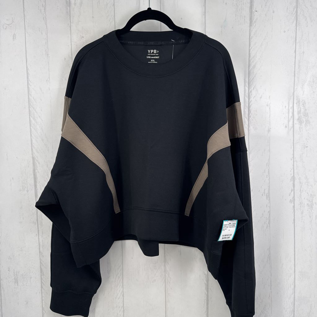 R70 XXL colorblock crewneck sweatshirt
