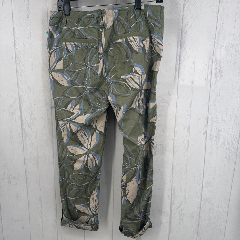 8 flo print cuffed pant
