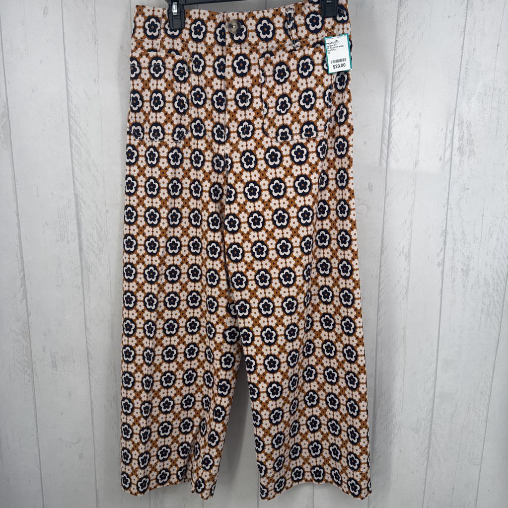 30 flo print wide leg pant