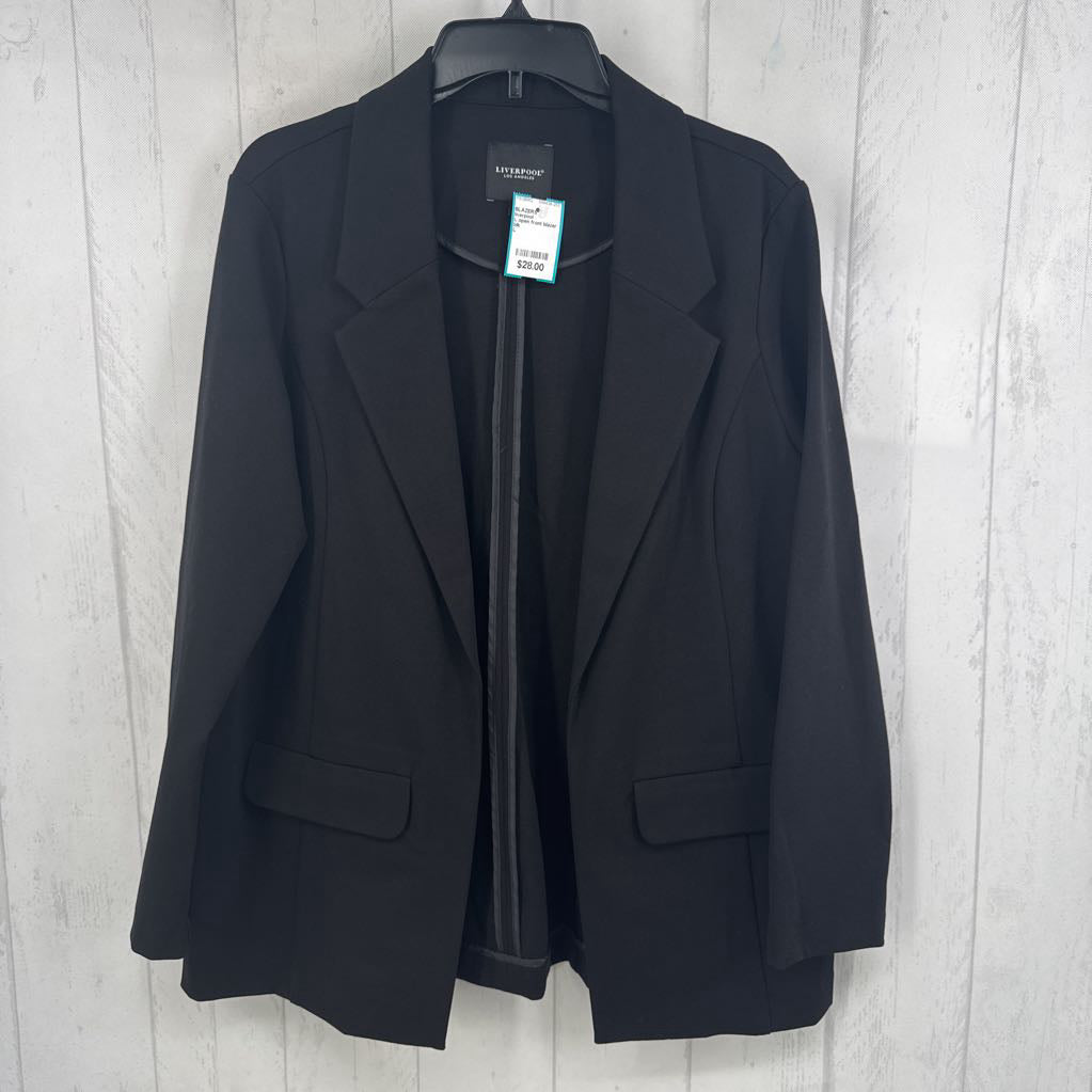 L open front blazer