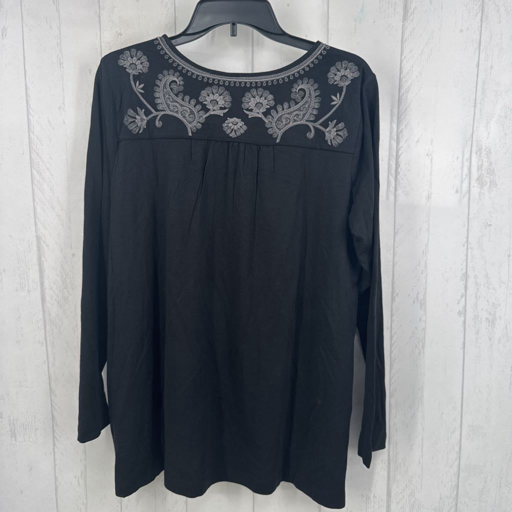 R79 L flo embroidered l/s top