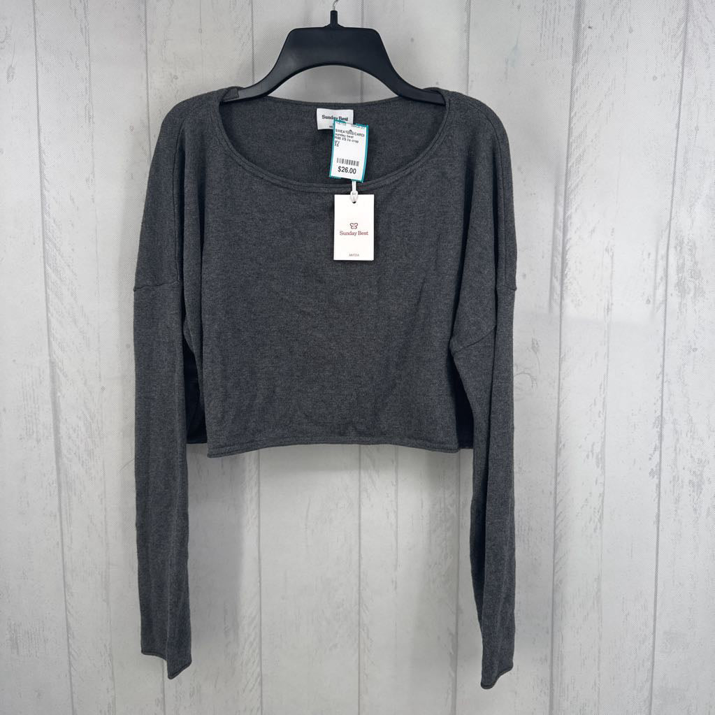 R68 XS l/s crop sweater