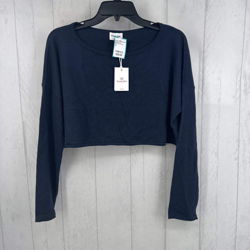 R68 XS l/s crop sweater