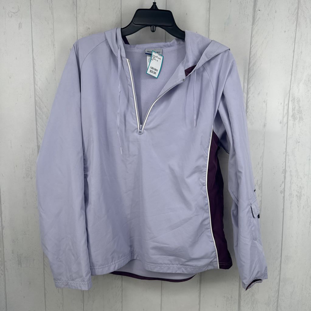 L quarter zip hooded jacket